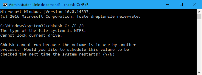 Check the hard disk of errors in Windows