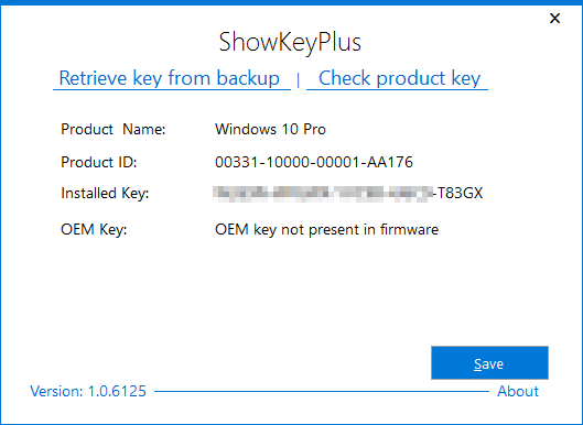 How can I discover the Windows 10 license key