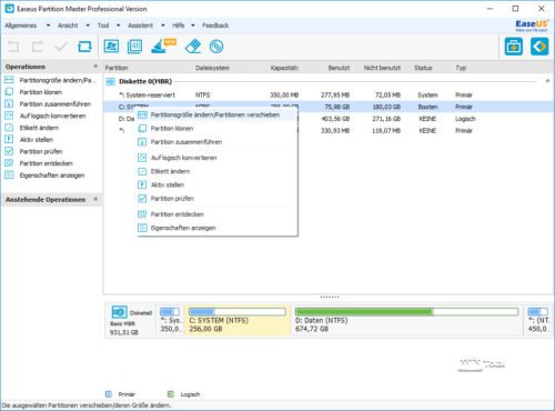 Easeus Partition Master