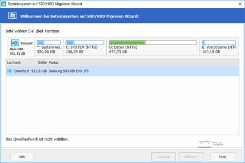 Migration from HDD to SSD