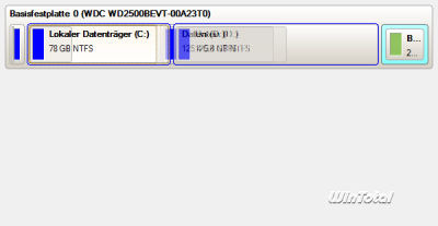 Change partitions