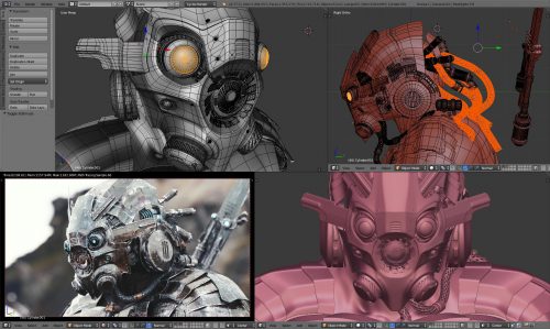 3D model in blender
