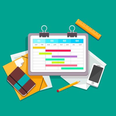 Plan the appointments of the graphic calendar