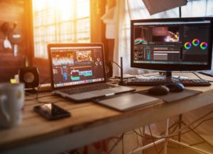Desktop pc with cutting software